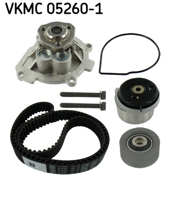 SKF VKMC 05260-1 Vezérlés készlet, fogasszíj szett (szíj+görgők+vízpumpa)